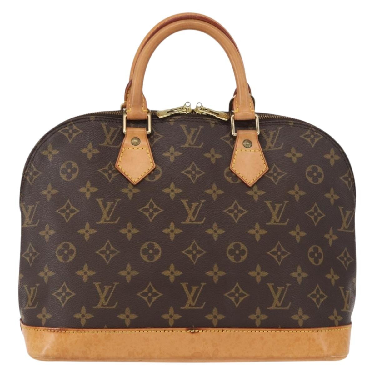 Louis Vuitton Alma Monogram Canvas Brown Canvas Handbag (Pre-Owned)