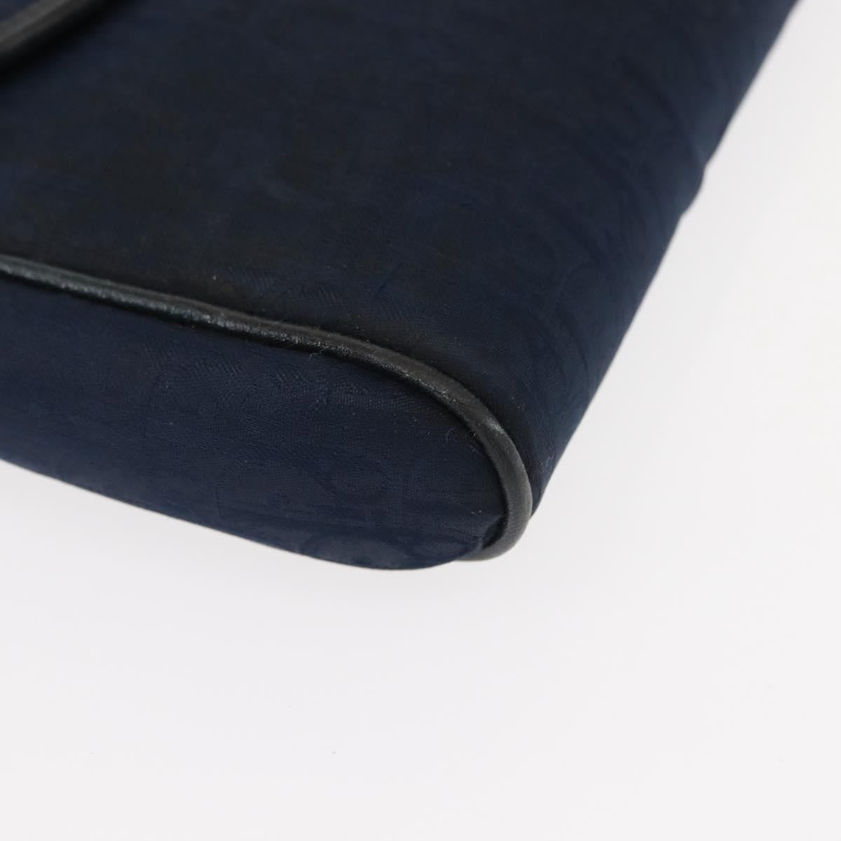 Christian Dior Vintage Trotter Canvas Navy Canvas Shoulder Bag Bag (Pre-Owned)
