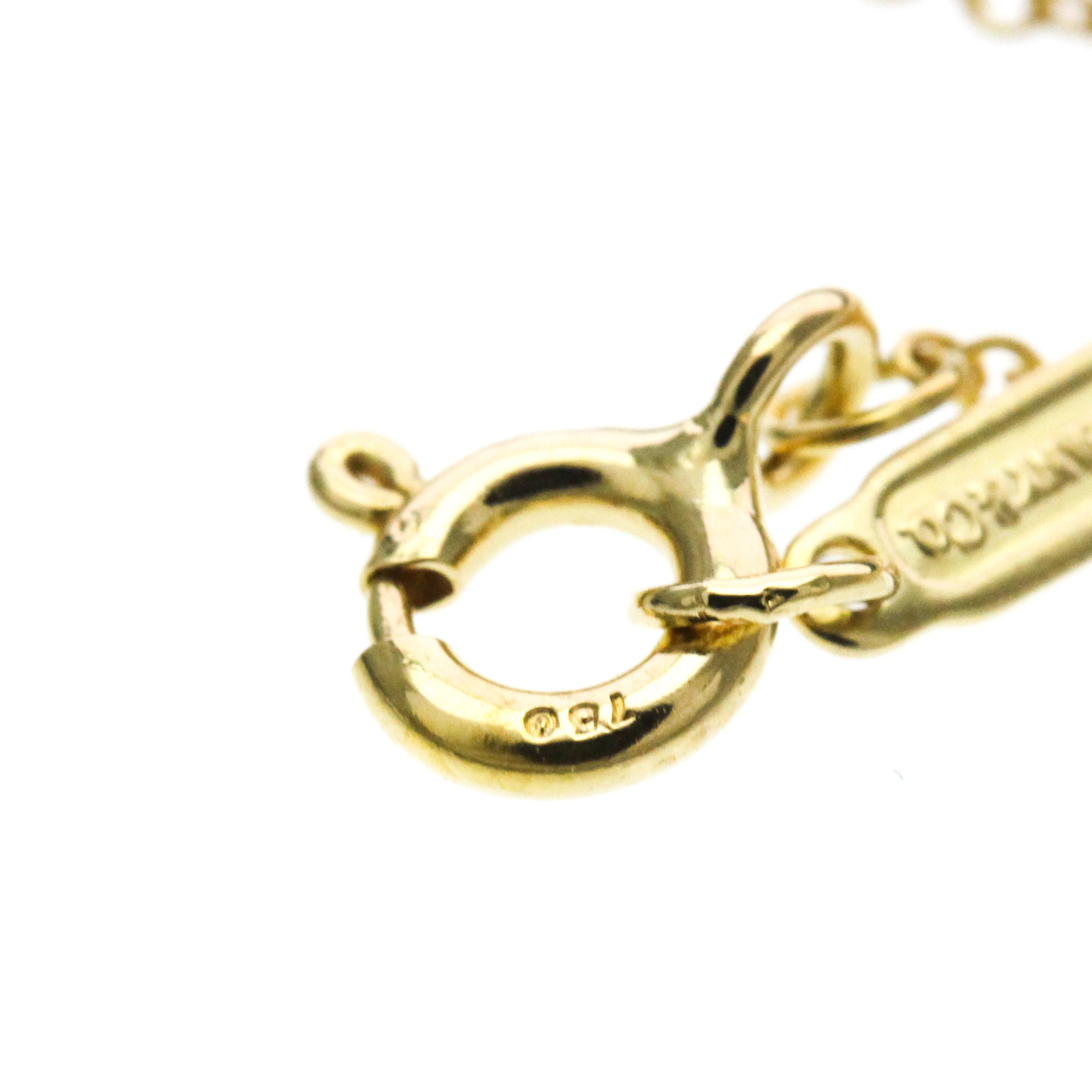 Tiffany & Co. Cross Pendant 18K Yellow Gold With Diamond Gold Yellow_Gold Necklace Jewelry (Pre-Owned)
