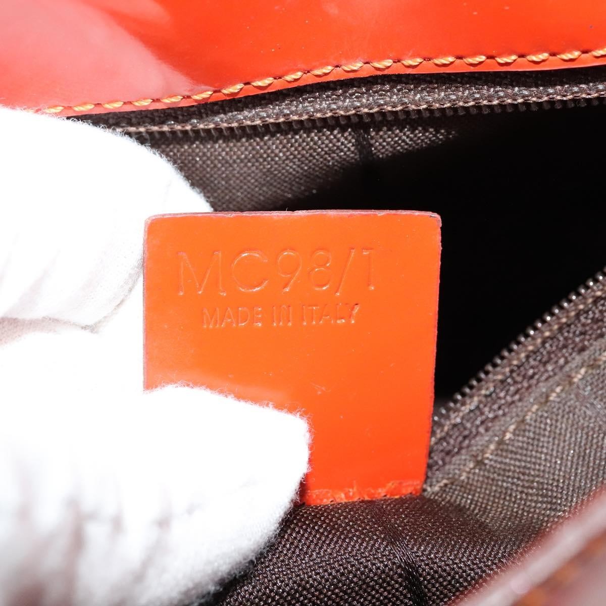Celine Shoulder Canvas Orange Canvas Shoulder Bag Bag (Pre-Owned)