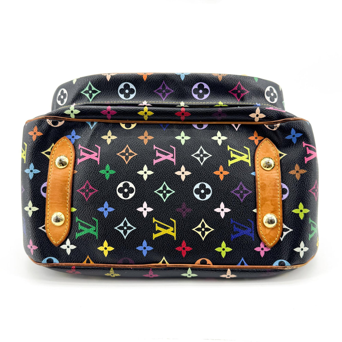Louis Vuitton Rita Monogram Multicolor Black Canvas Handbag (Pre-Owned)