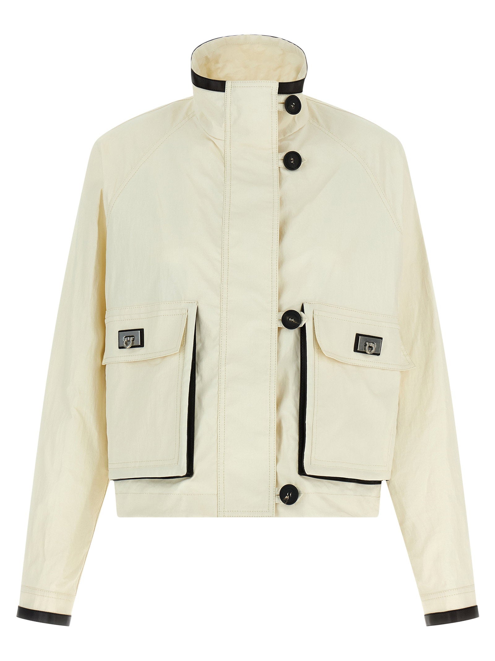 Ferragamo Women's Tech Linen Jacket