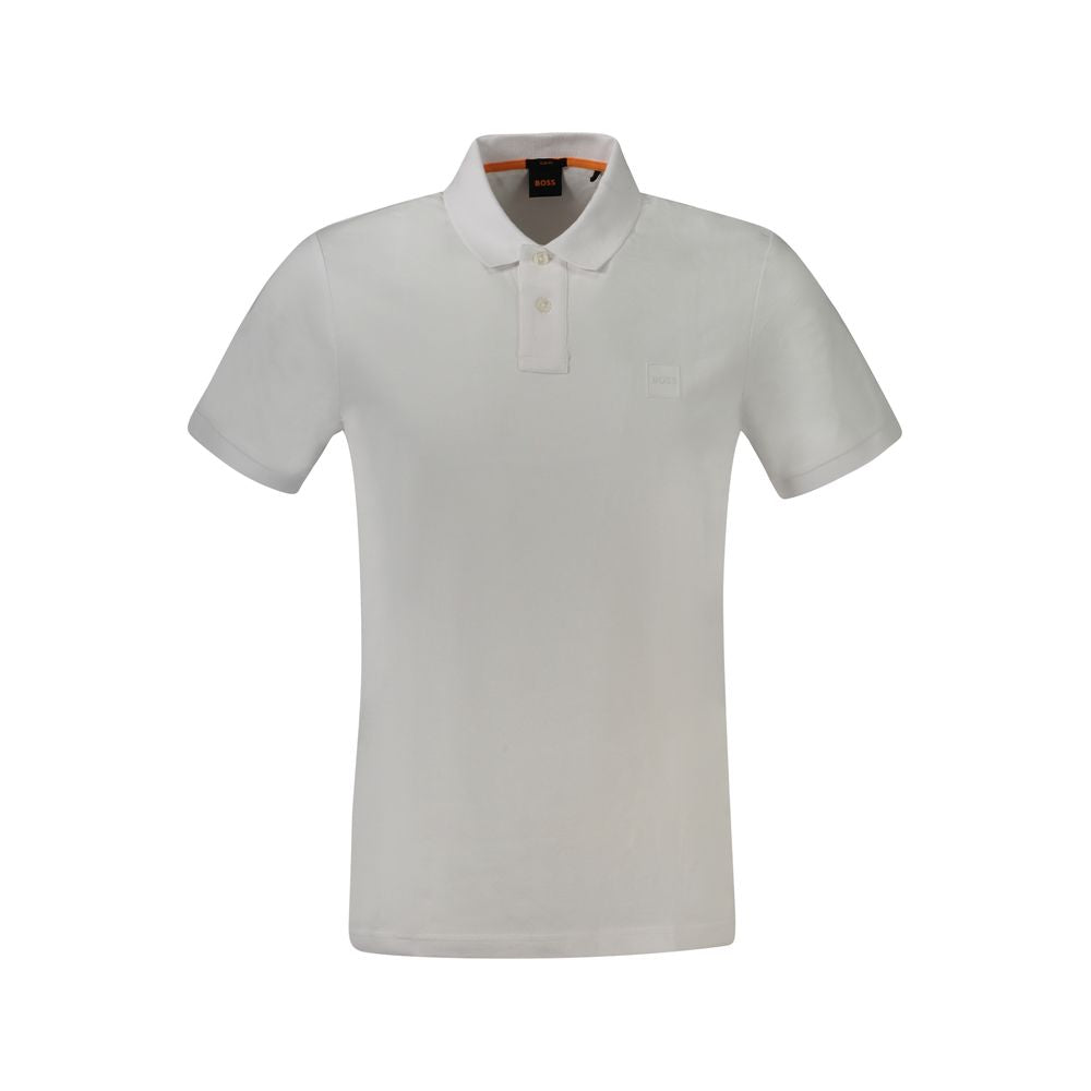 Hugo Boss Bianco Cotton Men Men's Polo