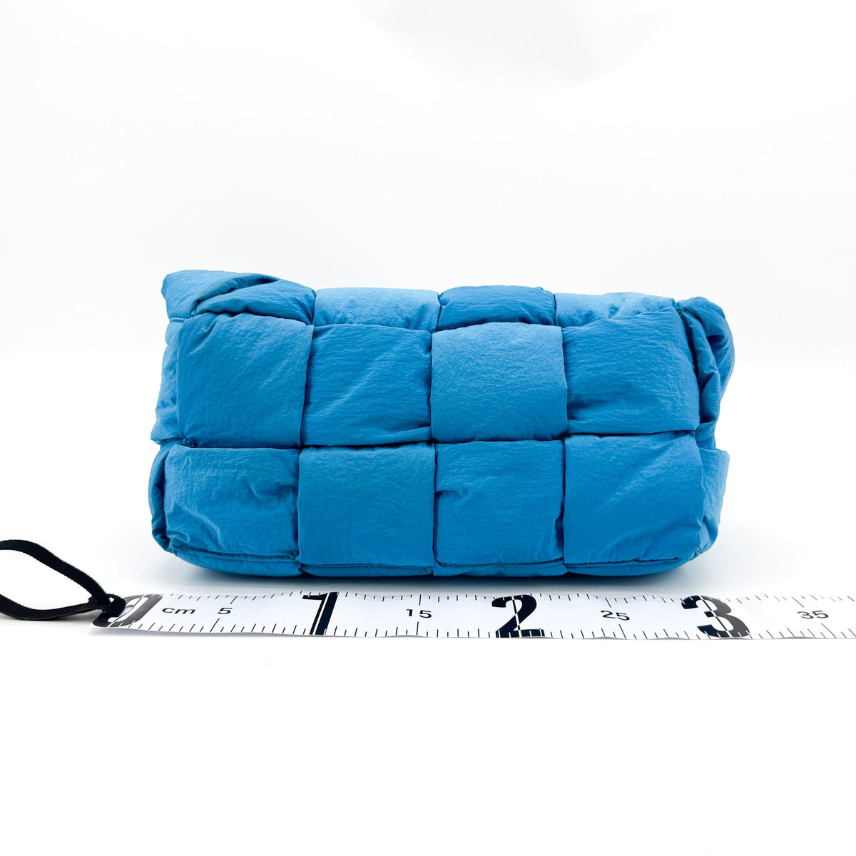 Bottega Veneta Padded Tech Cassette Intrecciato Nylon Blue Nylon Crossbody Bag Bag (Pre-Owned)