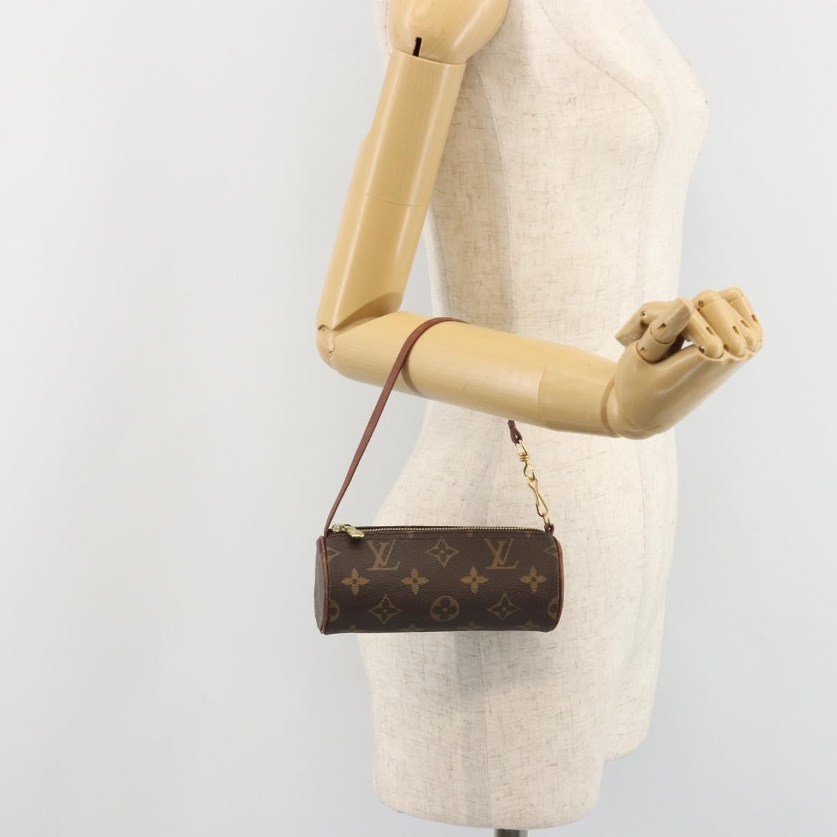 Louis Vuitton Papillon Pochette Monogram Canvas Brown Canvas Clutche & Pouche Bag (Pre-Owned)
