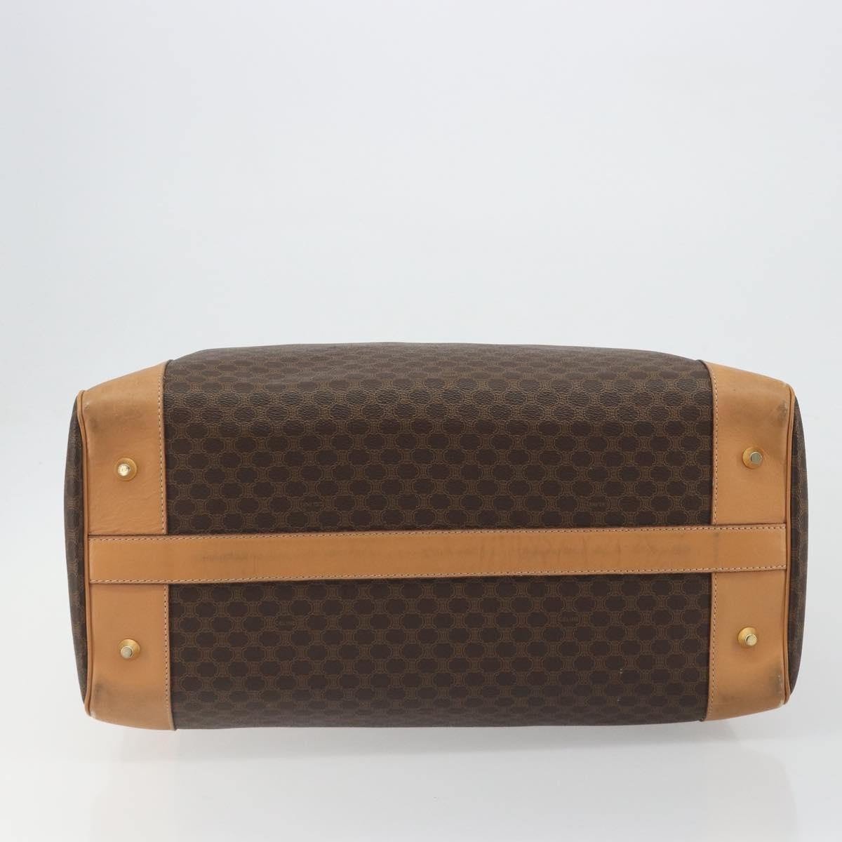 Celine Boston Macadam Canvas Brown Pvc Travel Bag Bag (Pre-Owned)