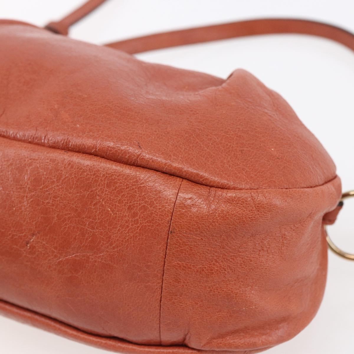 Chloe Vintage Leather Orange Leather Shoulder Bag Bag (Pre-Owned)