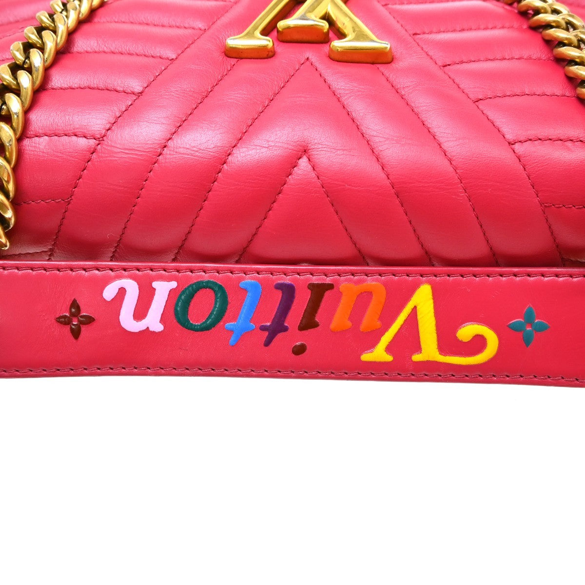 Louis Vuitton New Wave Quilted Leather Pink Leather Handbag (Pre-Owned)