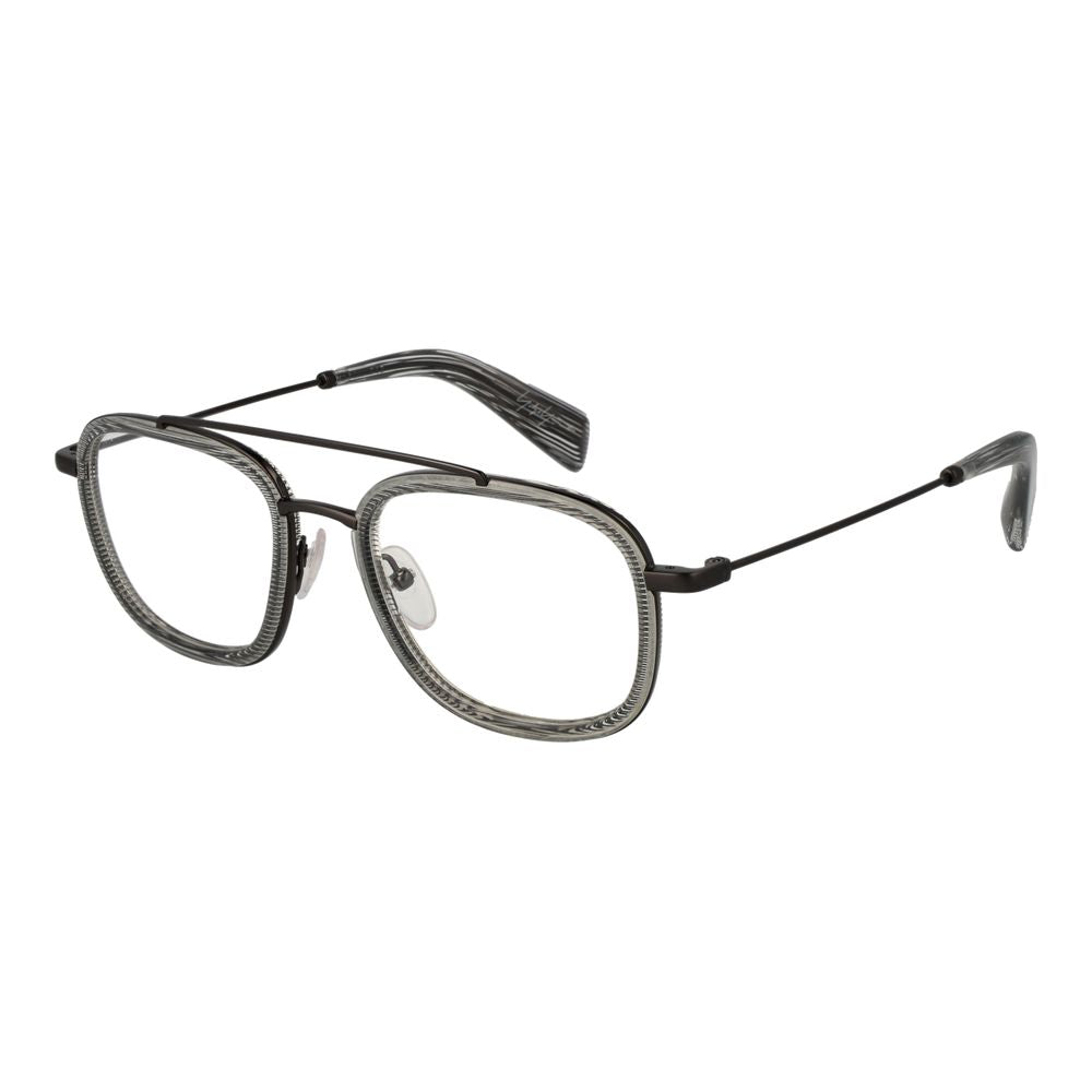 Yohji Yamamoto Gray Plastic Glasses Men's (Frames)