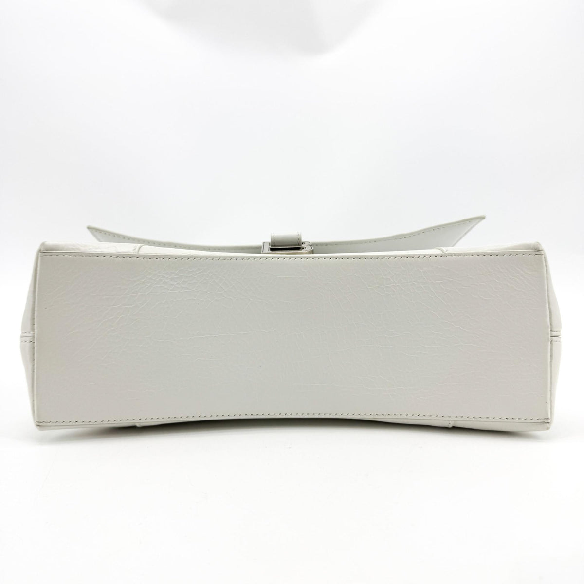 Balenciaga Downtown S Chain-Handle Leather White Leather Shoulder Bag Bag (Pre-Owned)