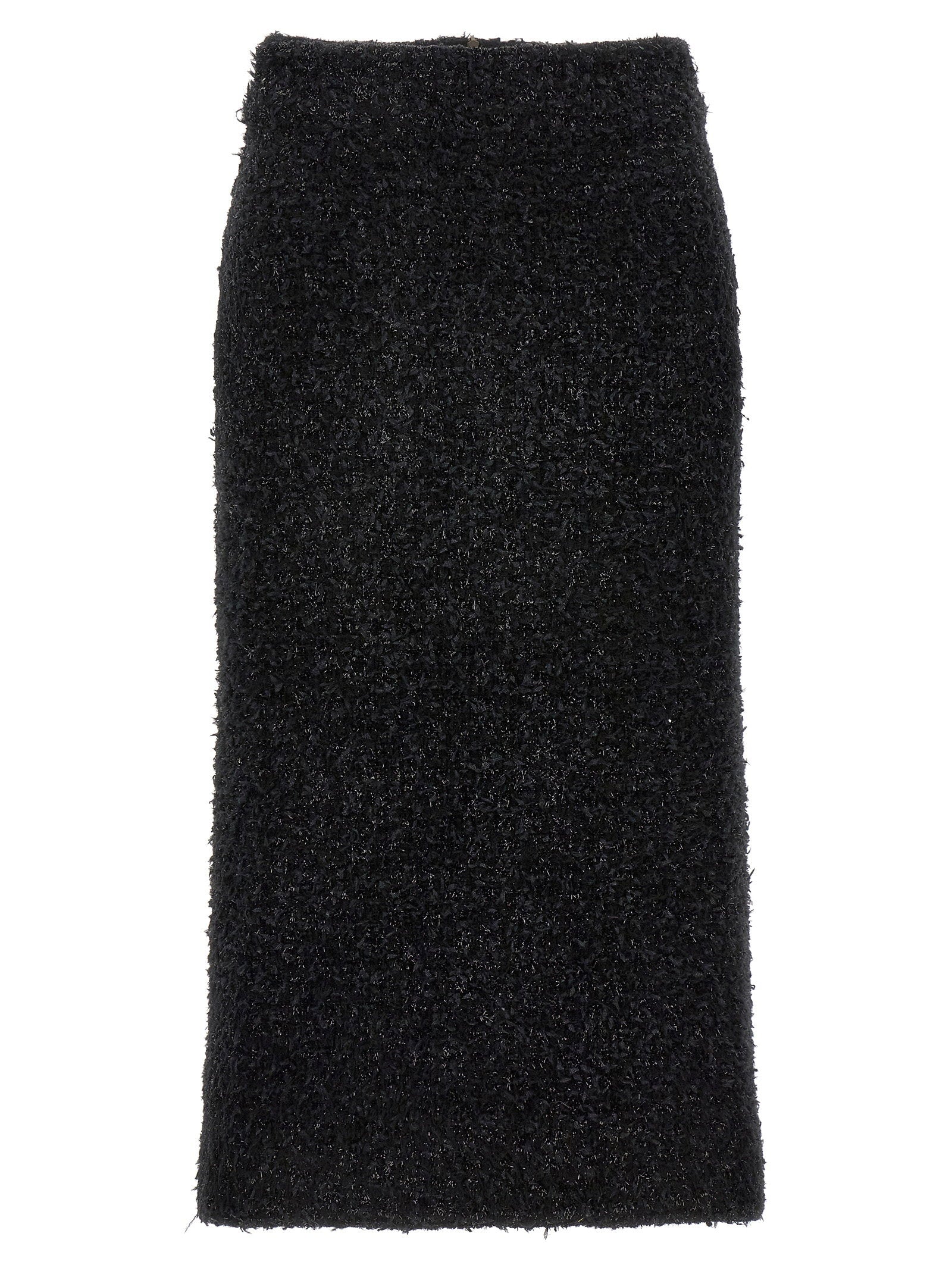 Balenciaga Women's Tweed Midi Skirt