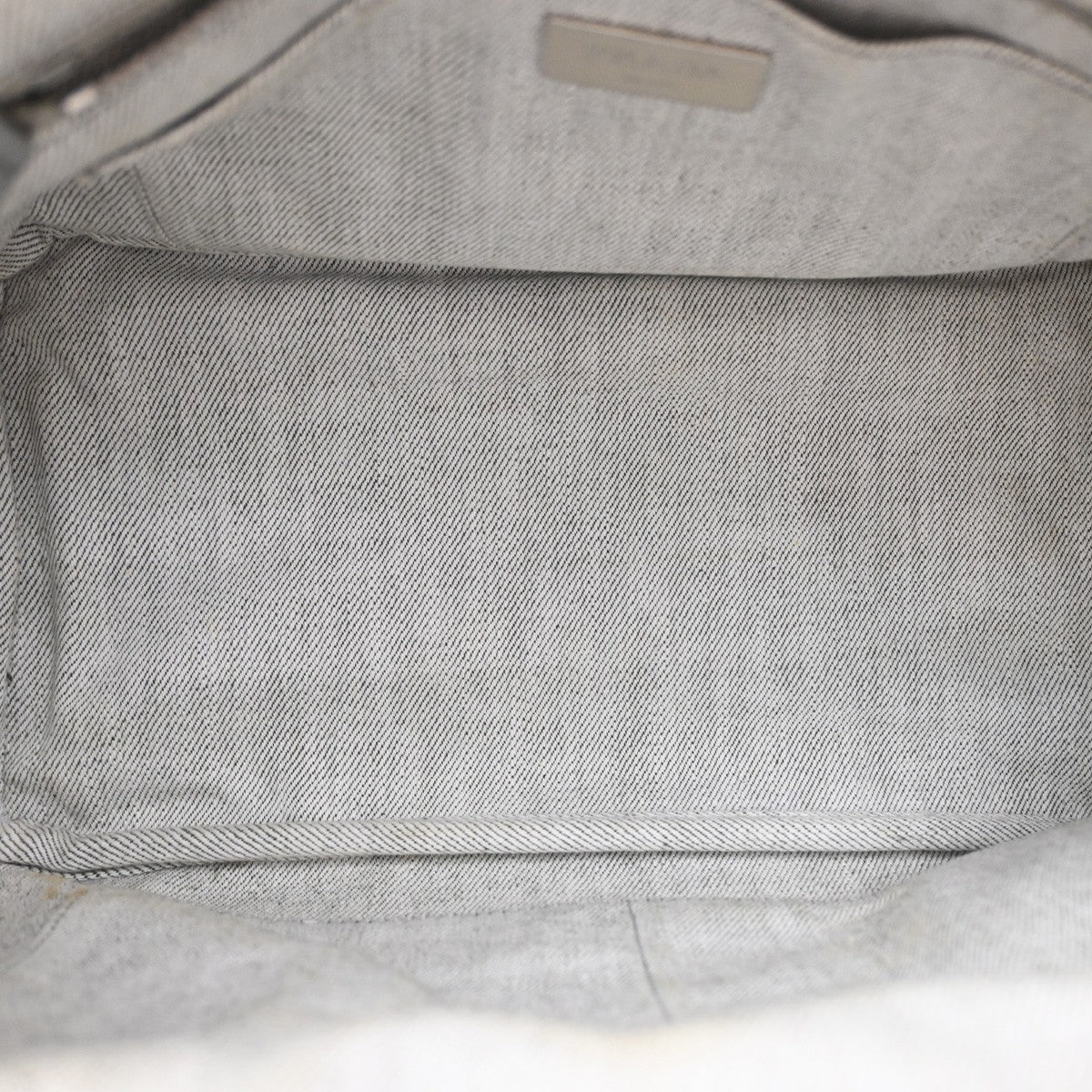 Prada Canapa Convertible Rhinestone Embellished Canvas Gray Canvas Tote Bag Bag (Pre-Owned)