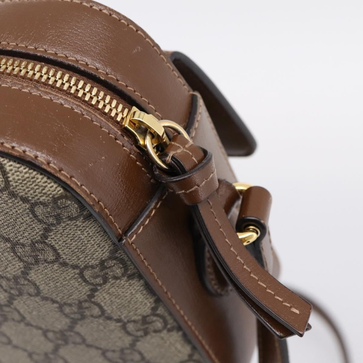 Gucci Horsebit 1955 Flap Pocket Camera Gg Coated Canvas And Leather Beige Canvas Shoulder Bag Bag (Pre-Owned)