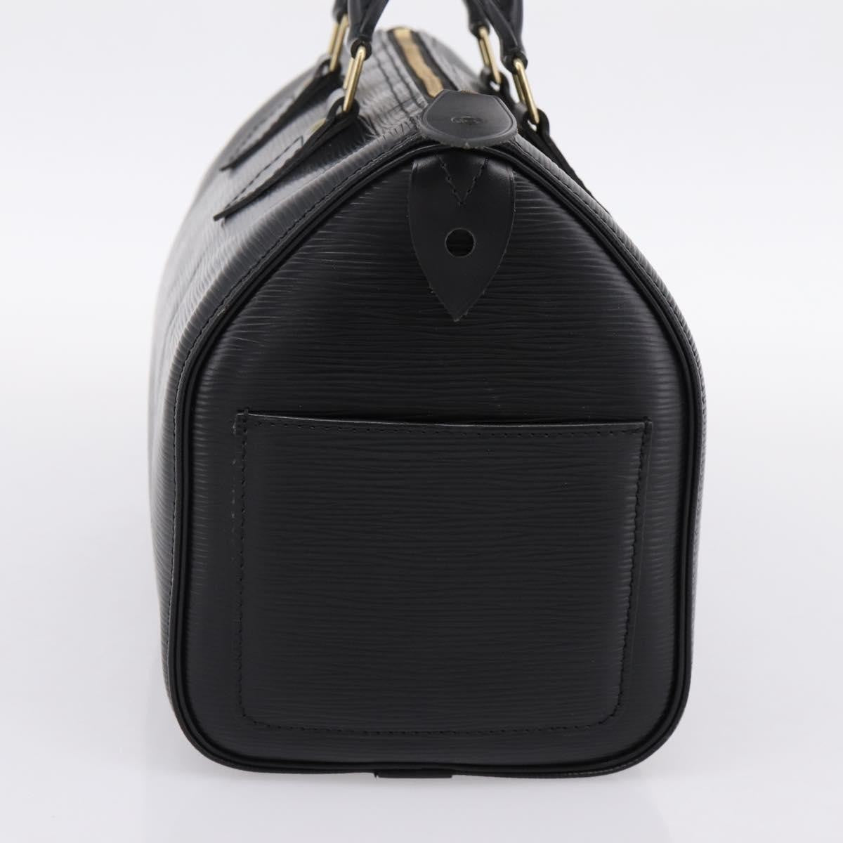 Louis Vuitton Speedy Epi Leather Black Leather Handbag (Pre-Owned)