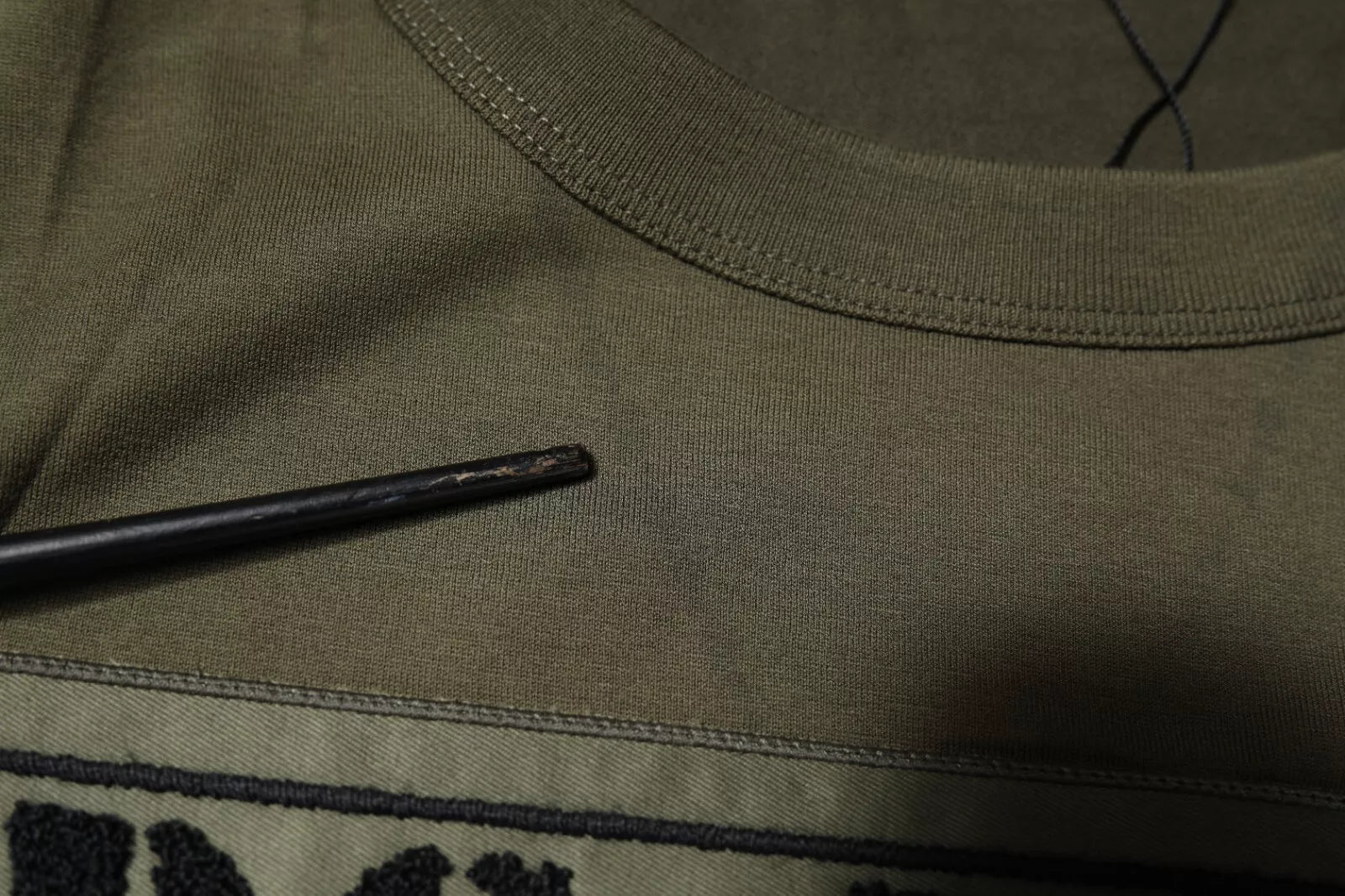 Dolce & Gabbana Army Green DG Love Cotton Crew Neck Men's T-shirt (Pre-Owned)