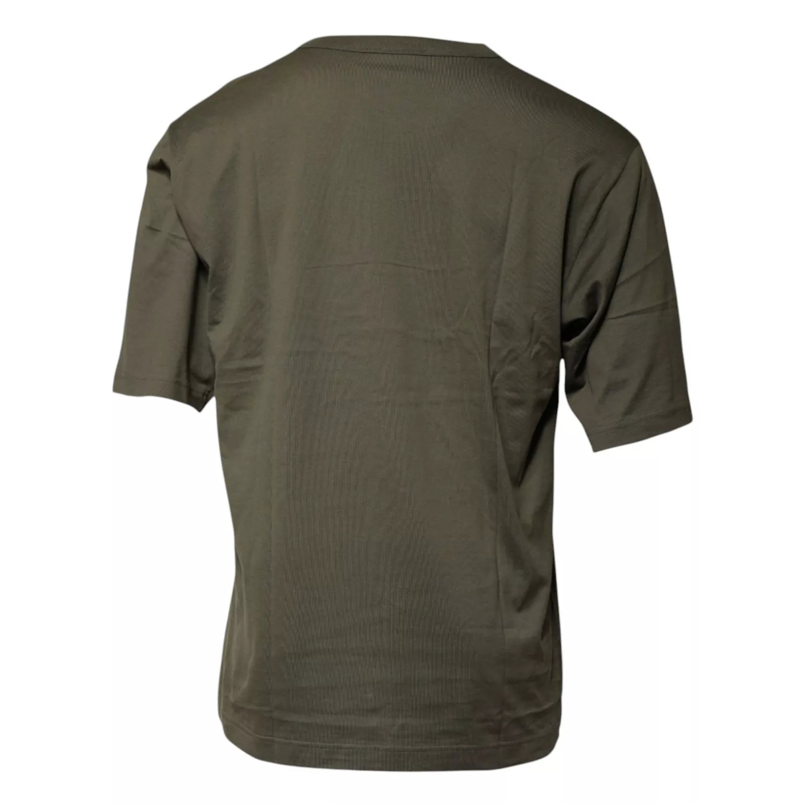 Dolce & Gabbana Army Green DG Love Cotton Crew Neck Men's T-shirt (Pre-Owned)