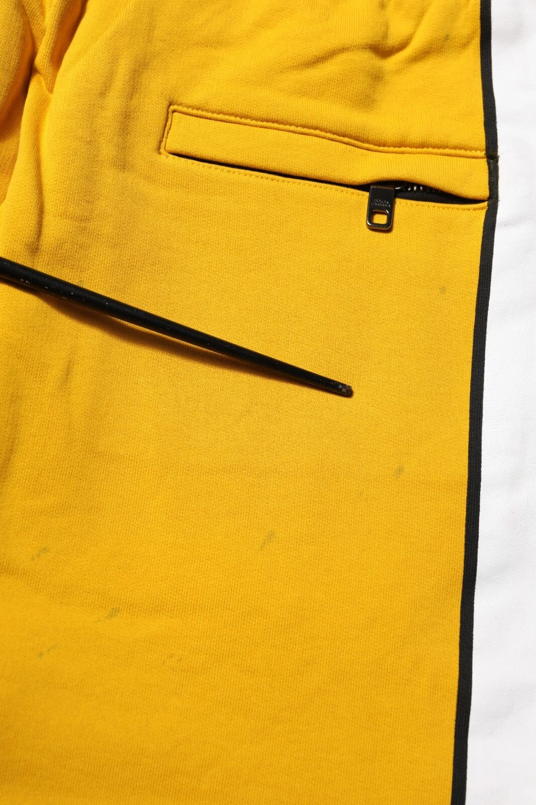 Dolce & Gabbana Yellow Cotton SweatMen's Jogger Trouser Men's Pants (Pre-Owned)