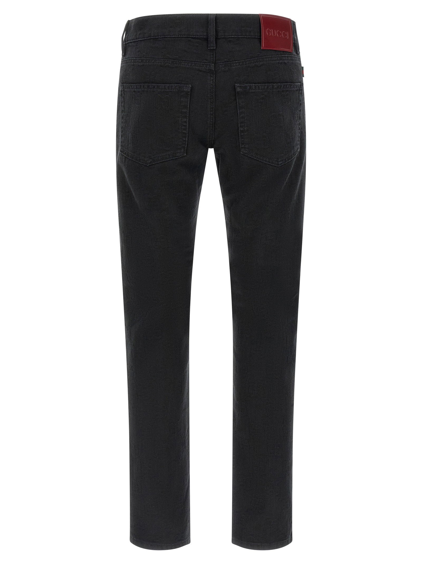 Gucci Men's Gg Jacquard Denim Jeans