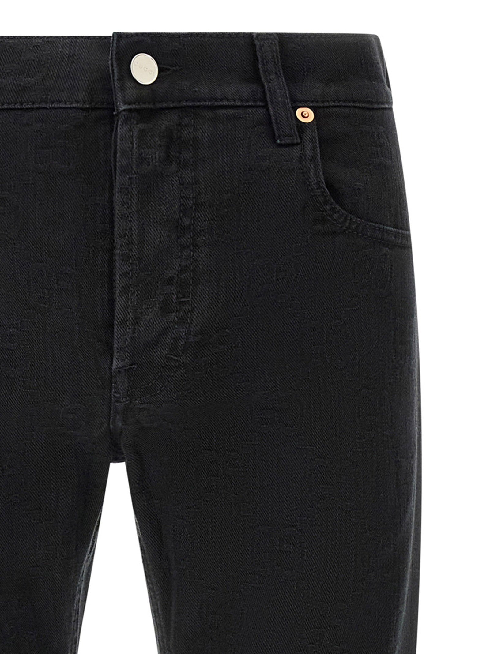 Gucci Men's Gg Jacquard Denim Jeans