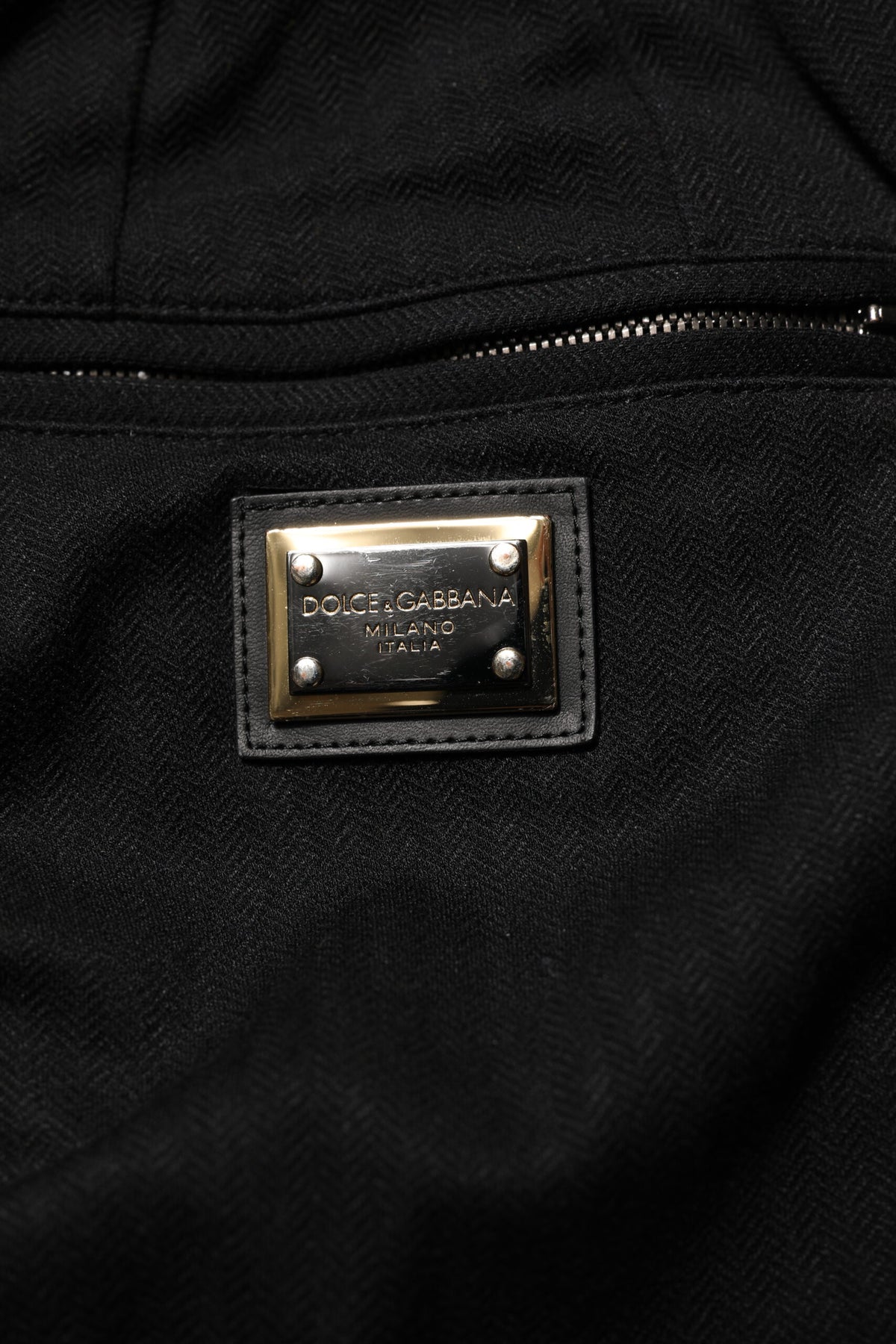 Dolce & Gabbana Black Viscose Skinny Logo Men Jogger Men's Pants