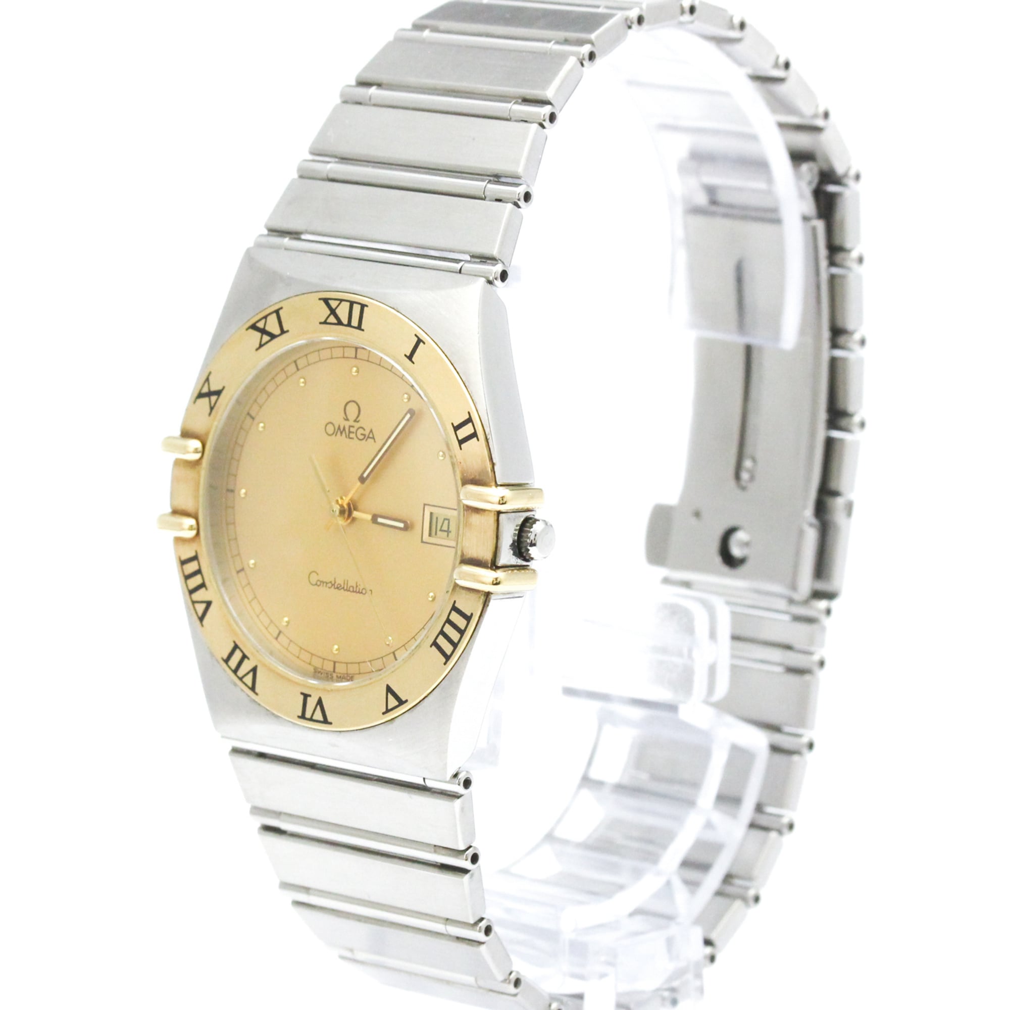 Omega Constellation Gmt Stainless Steel And Yellow Gold (18K) Watch (Pre-Owned)