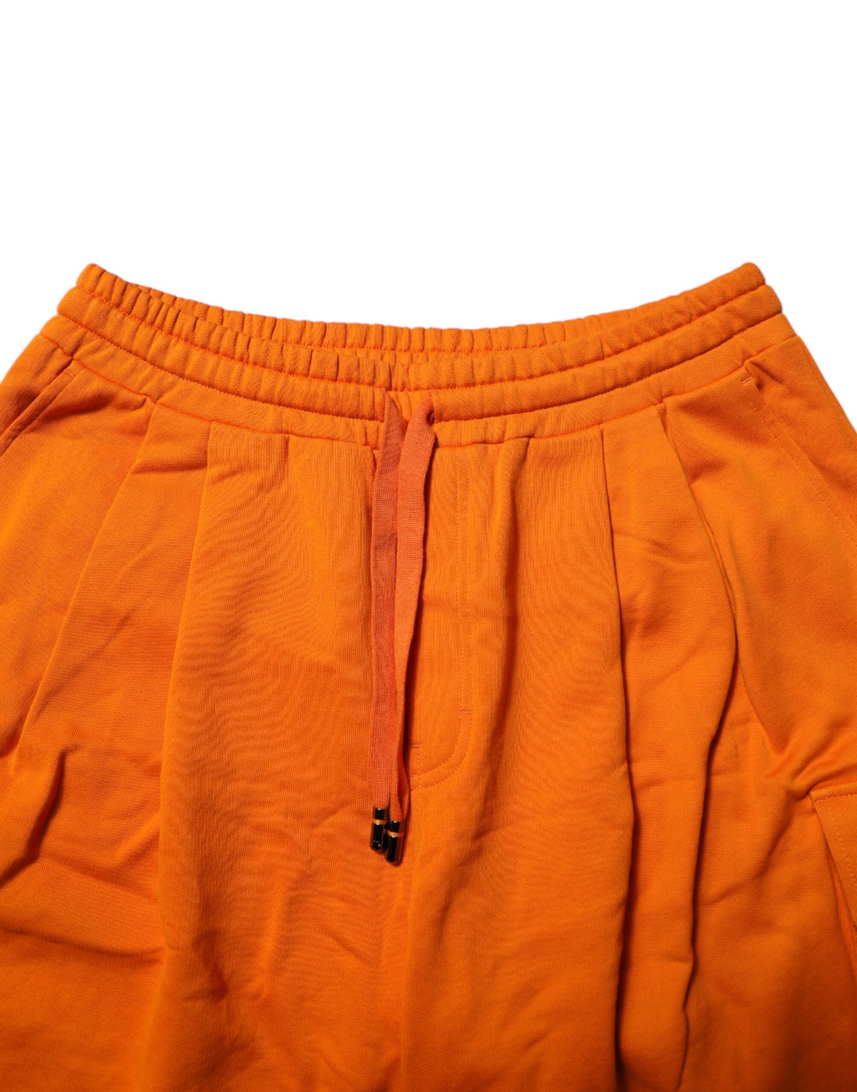 Dolce & Gabbana Orange Cotton Men Casual Cargo Bermuda Men's Shorts (Pre-Owned)