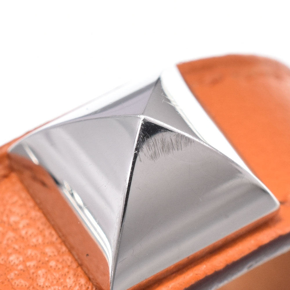 Hermes Medor Quartz Metal And Leather Watch (Pre-Owned)