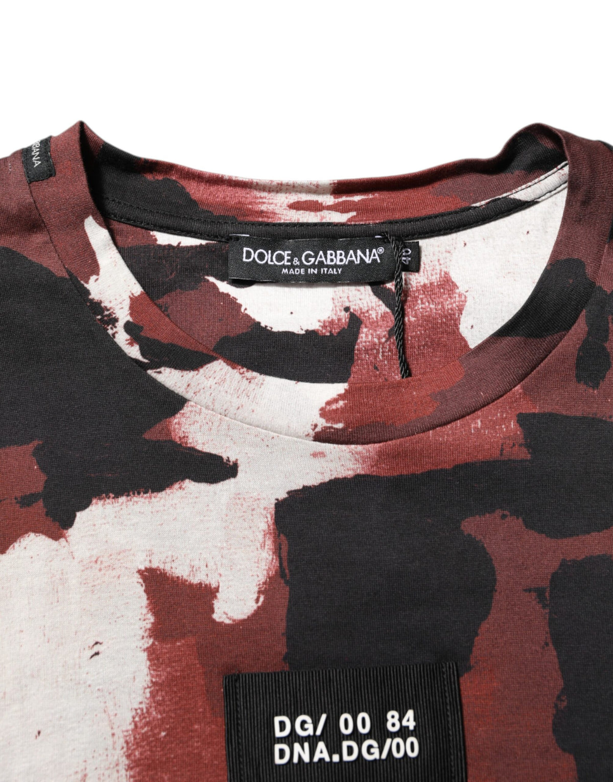 Dolce & Gabbana Multicolor Camouflage Men Crew Neck Men's T-shirt