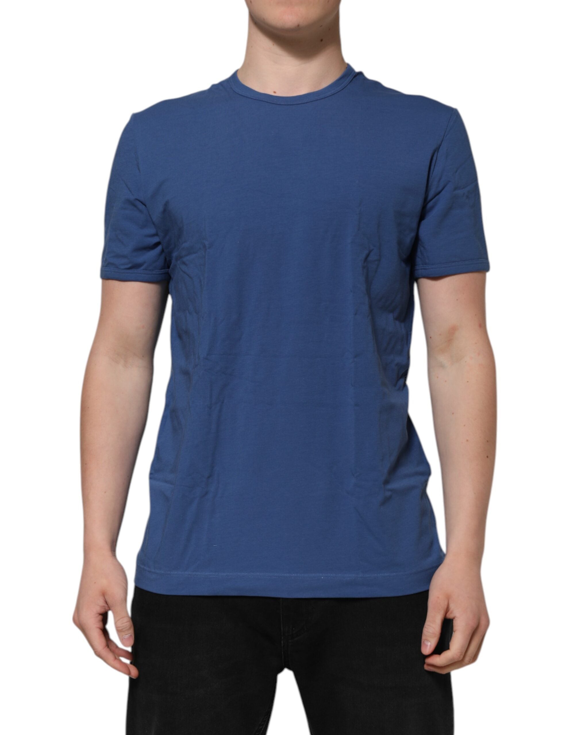 Dolce & Gabbana Blue Cotton Men Round Neck Underwear Men's T-shirt