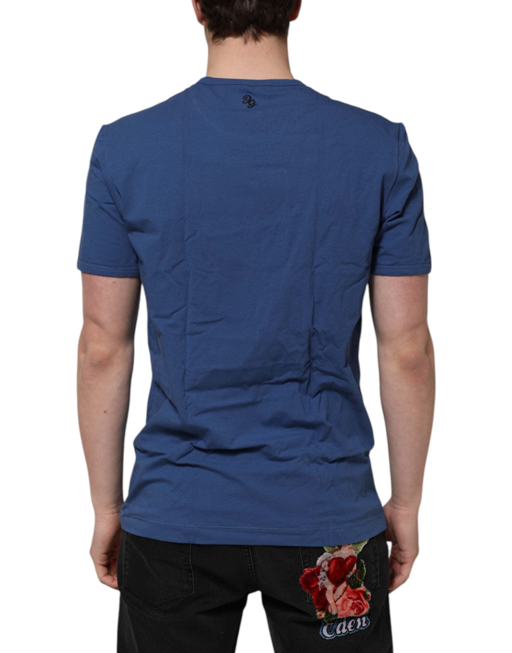 Dolce & Gabbana Blue Cotton Men Round Neck Underwear Men's T-shirt