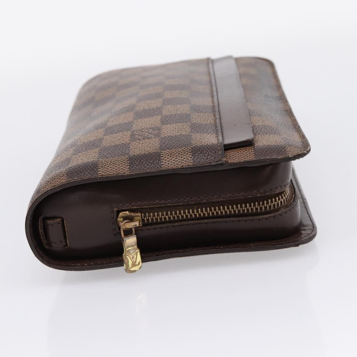 Louis Vuitton Pochette Saint Louis Damier Brown Canvas Clutche & Pouche Bag (Pre-Owned)