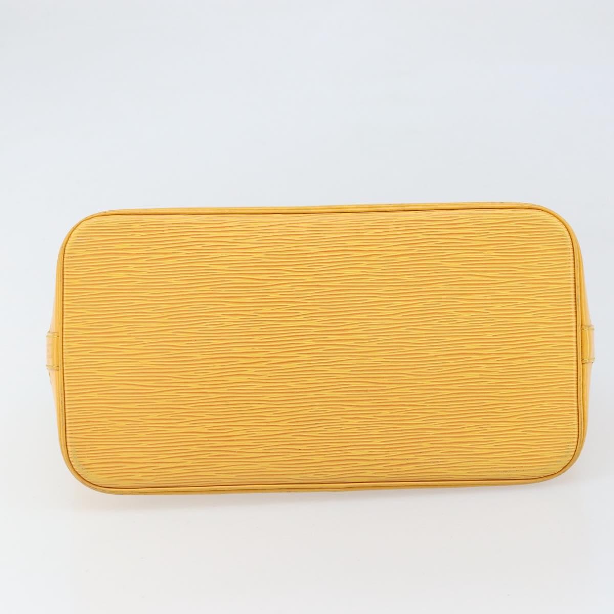 Louis Vuitton Alma Epi Leather Yellow Leather Handbag (Pre-Owned)