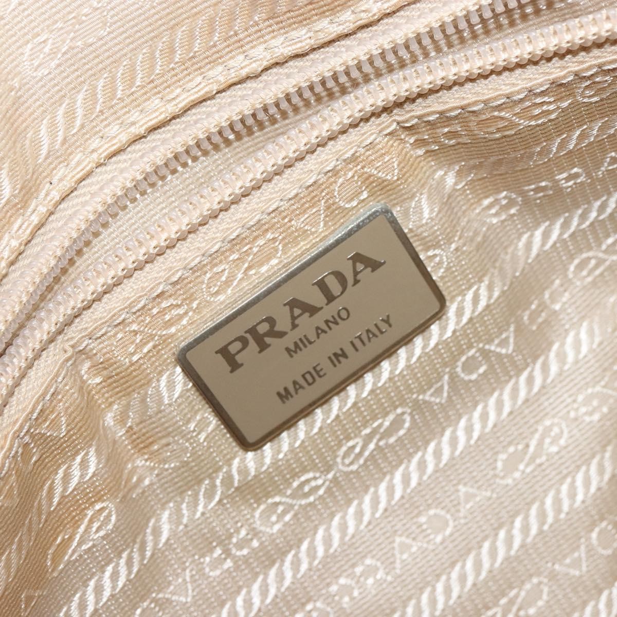 Prada Re-Edition 1995 Patent Leather Beige Patent_Leather Handbag (Pre-Owned)