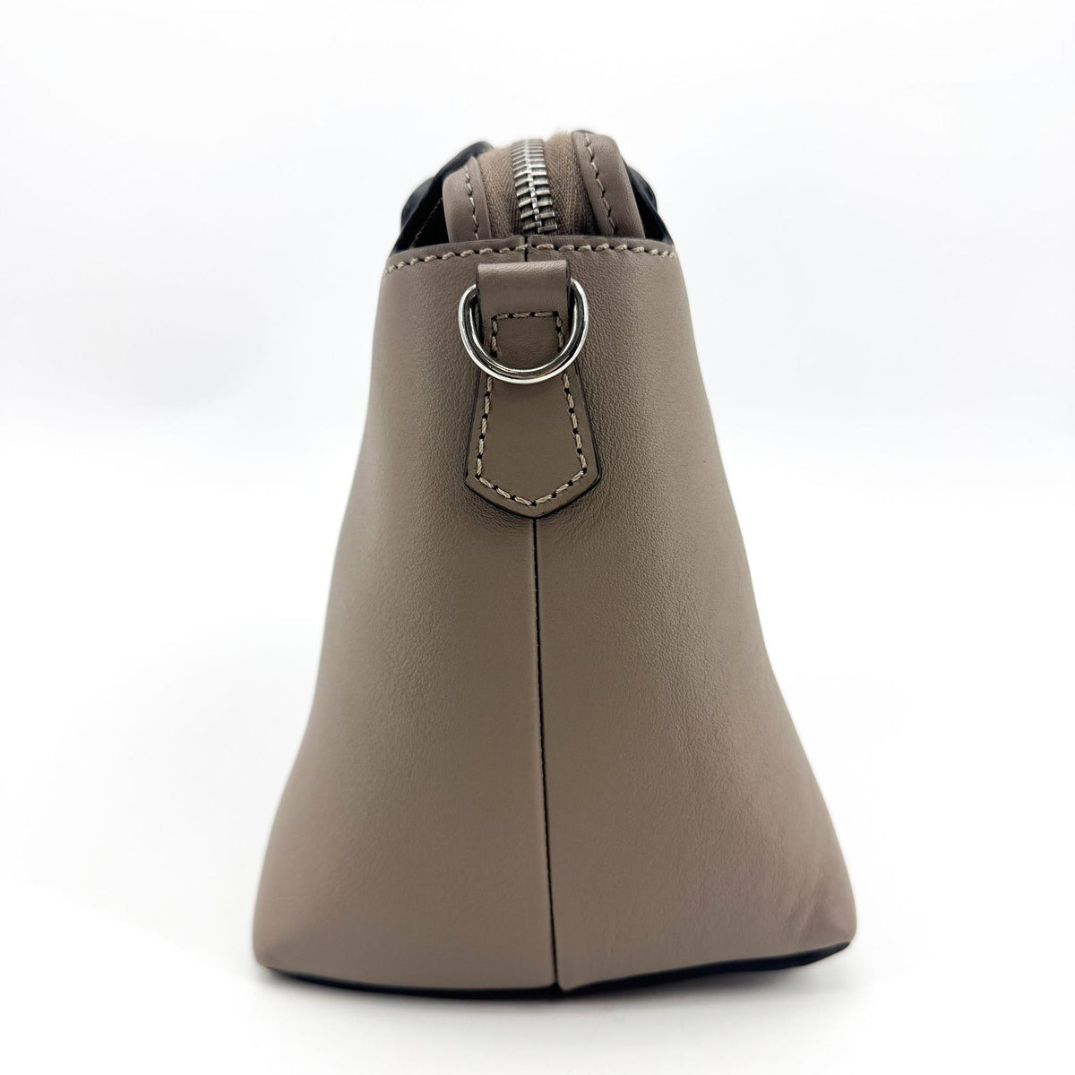 Fendi By The Way Satchel Calfskin Gray Calfskin Handbag (Pre-Owned)