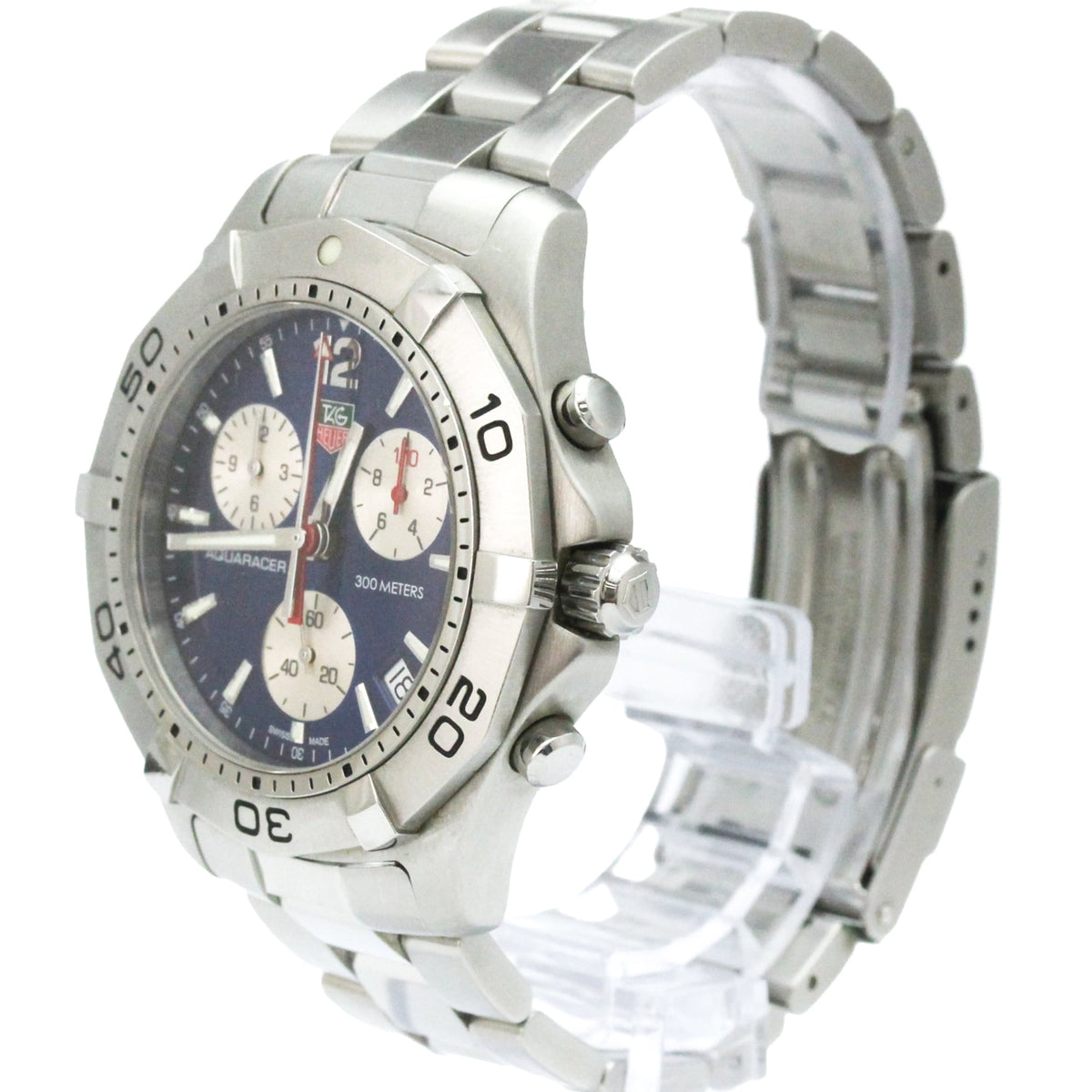 Tag Heuer Aquaracer Chronograph Quartz Stainless Steel Watch (Pre-Owned)