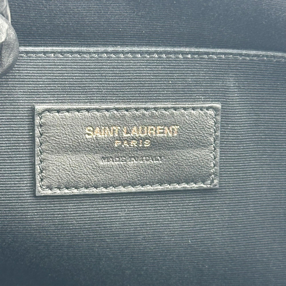 Saint Laurent Zipped Document Holder Leather Black Leather Briefcase Bag (Pre-Owned)