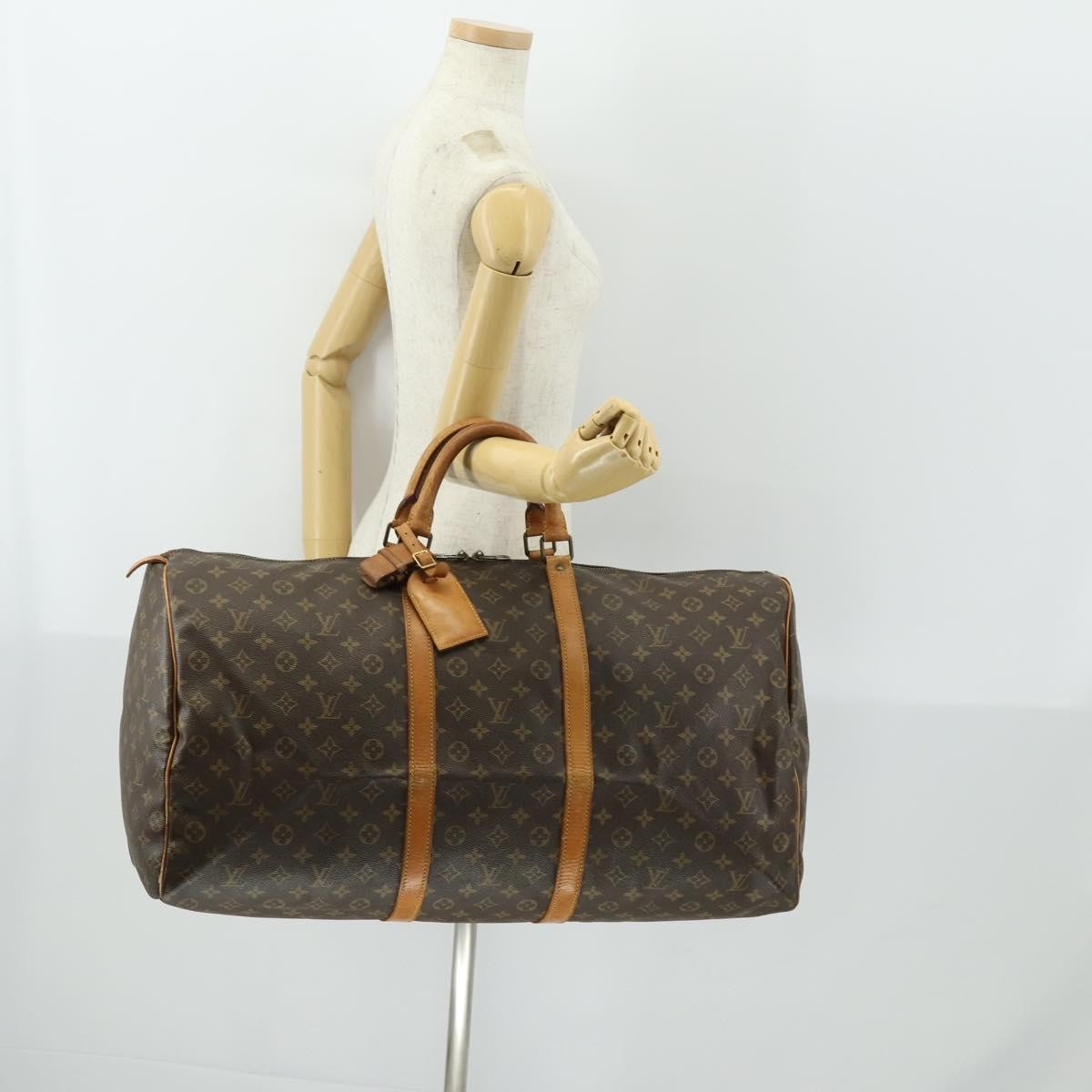 Louis Vuitton Keepall Monogram Canvas Brown Canvas Travel Bag Bag (Pre-Owned)