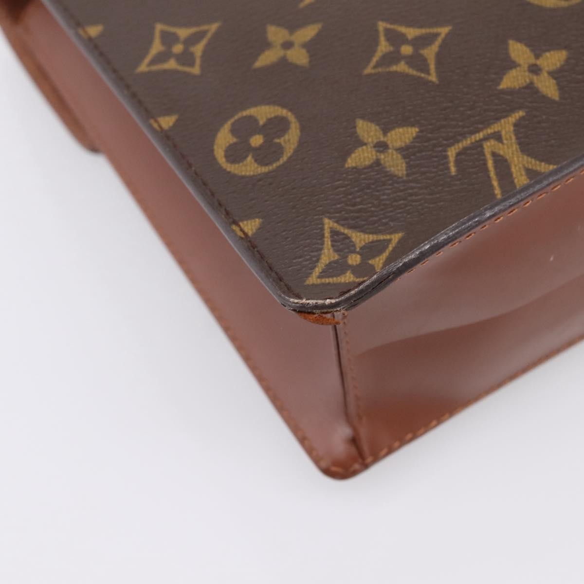 Louis Vuitton Monceau Monogram Canvas Brown Canvas Handbag (Pre-Owned)