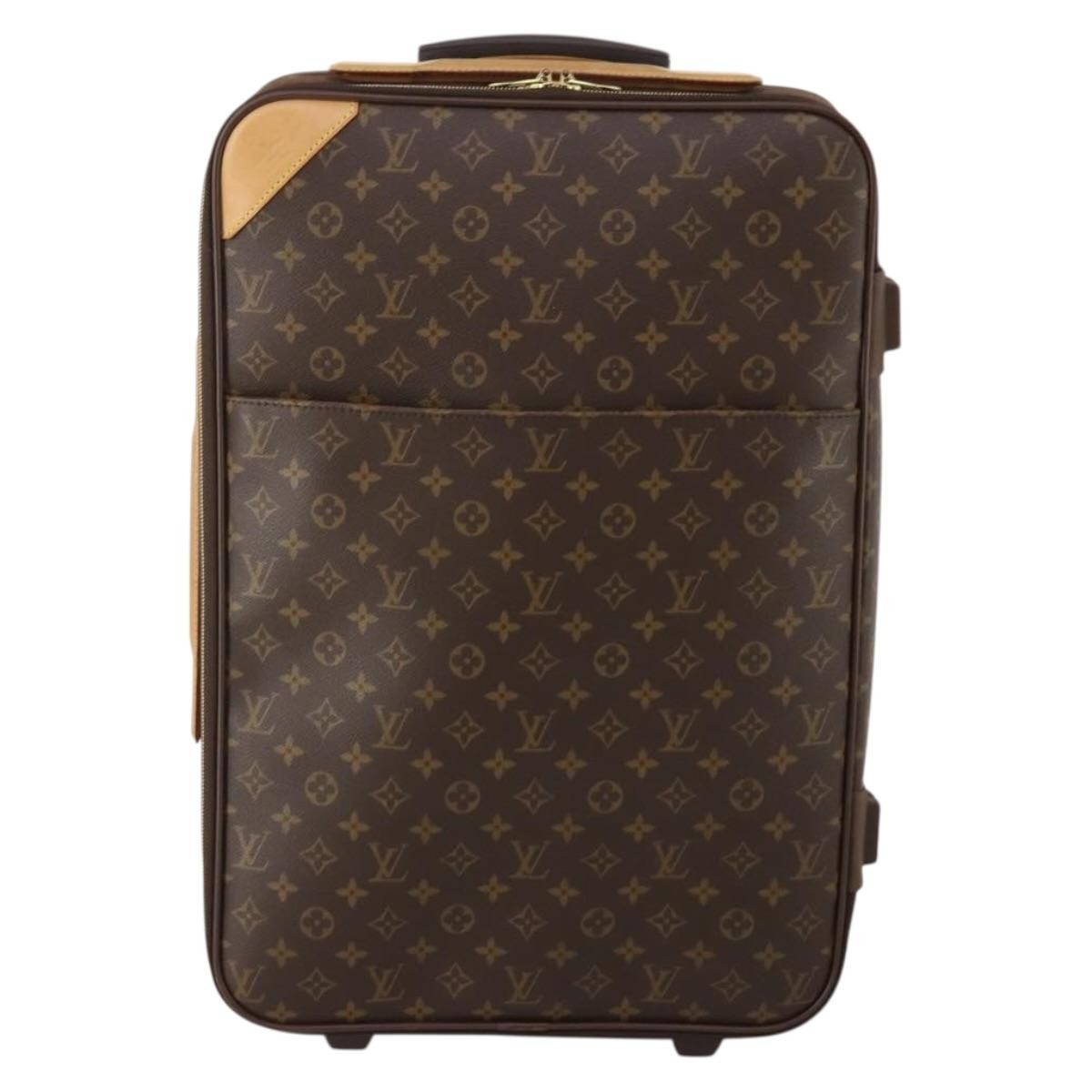 Louis Vuitton Pegase Luggage Monogram Canvas Brown Canvas Travel Bag Bag (Pre-Owned)