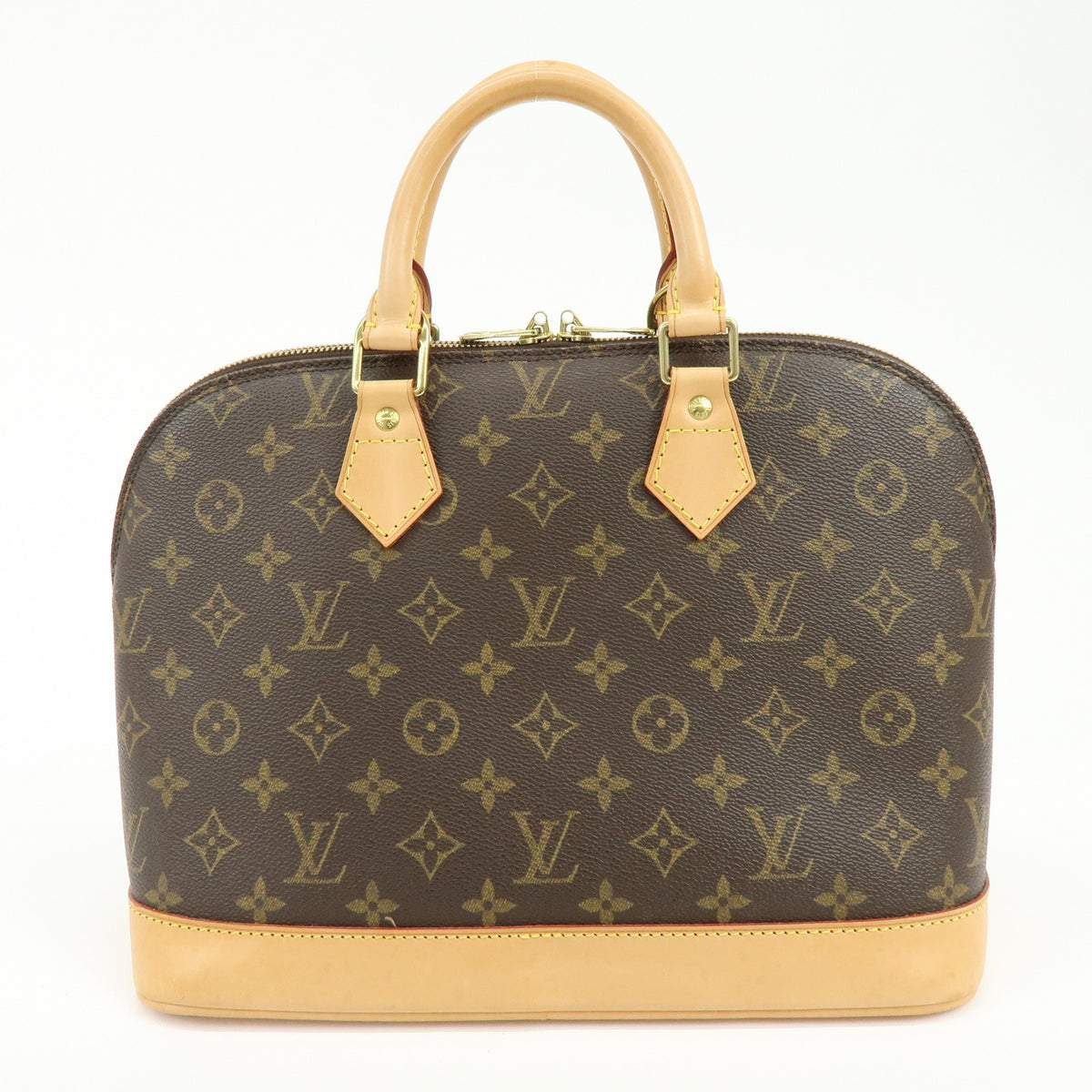 Louis Vuitton Alma Monogram Canvas Brown Canvas Handbag (Pre-Owned)