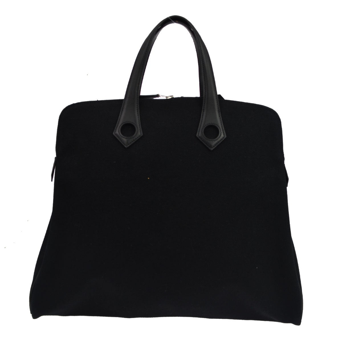Hermes Heeboo Toile Black Canvas Handbag (Pre-Owned)