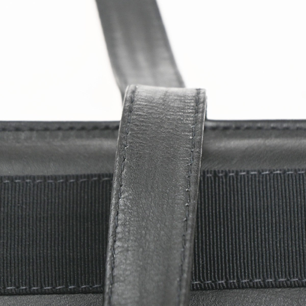 Salvatore Ferragamo Vala Tote Leather Black Leather Tote Bag Bag (Pre-Owned)