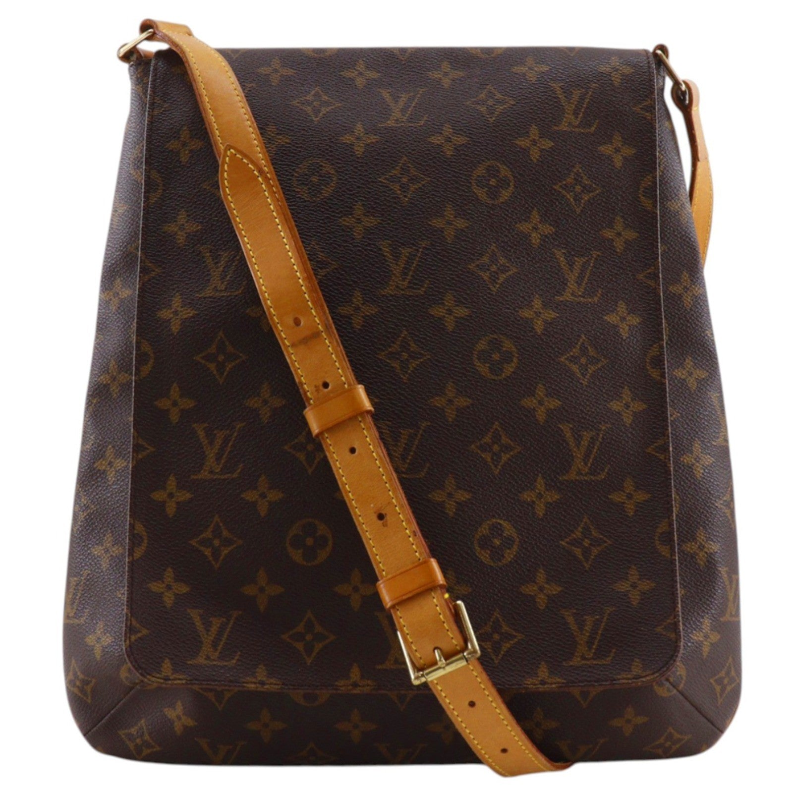 Louis Vuitton Musette Monogram Brown Canvas Shoulder Bag Bag (Pre-Owned)