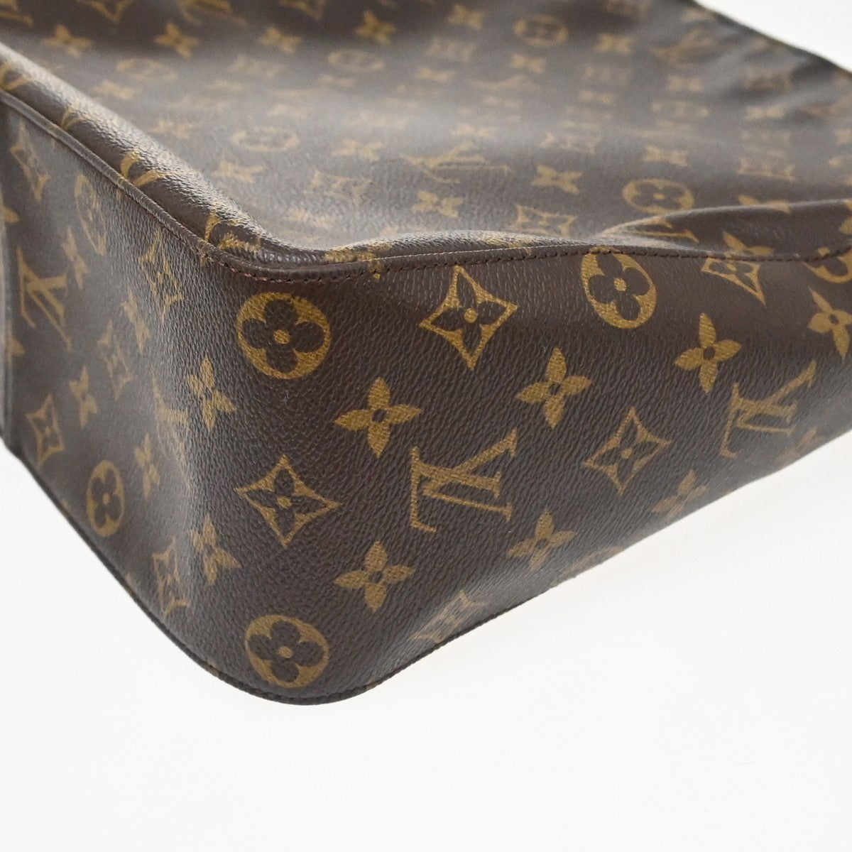 Louis Vuitton Looping Monogram Canvas Brown Canvas Handbag (Pre-Owned)