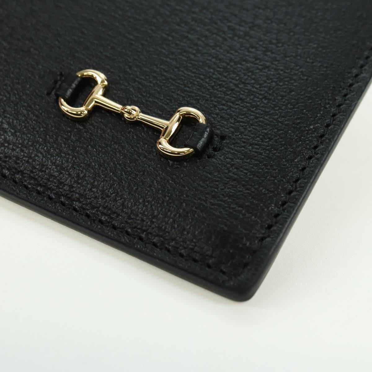 Gucci Horsebit 1955 Gg Canvas And Leather Black Leather Clutche & Pouche Bag (Pre-Owned)