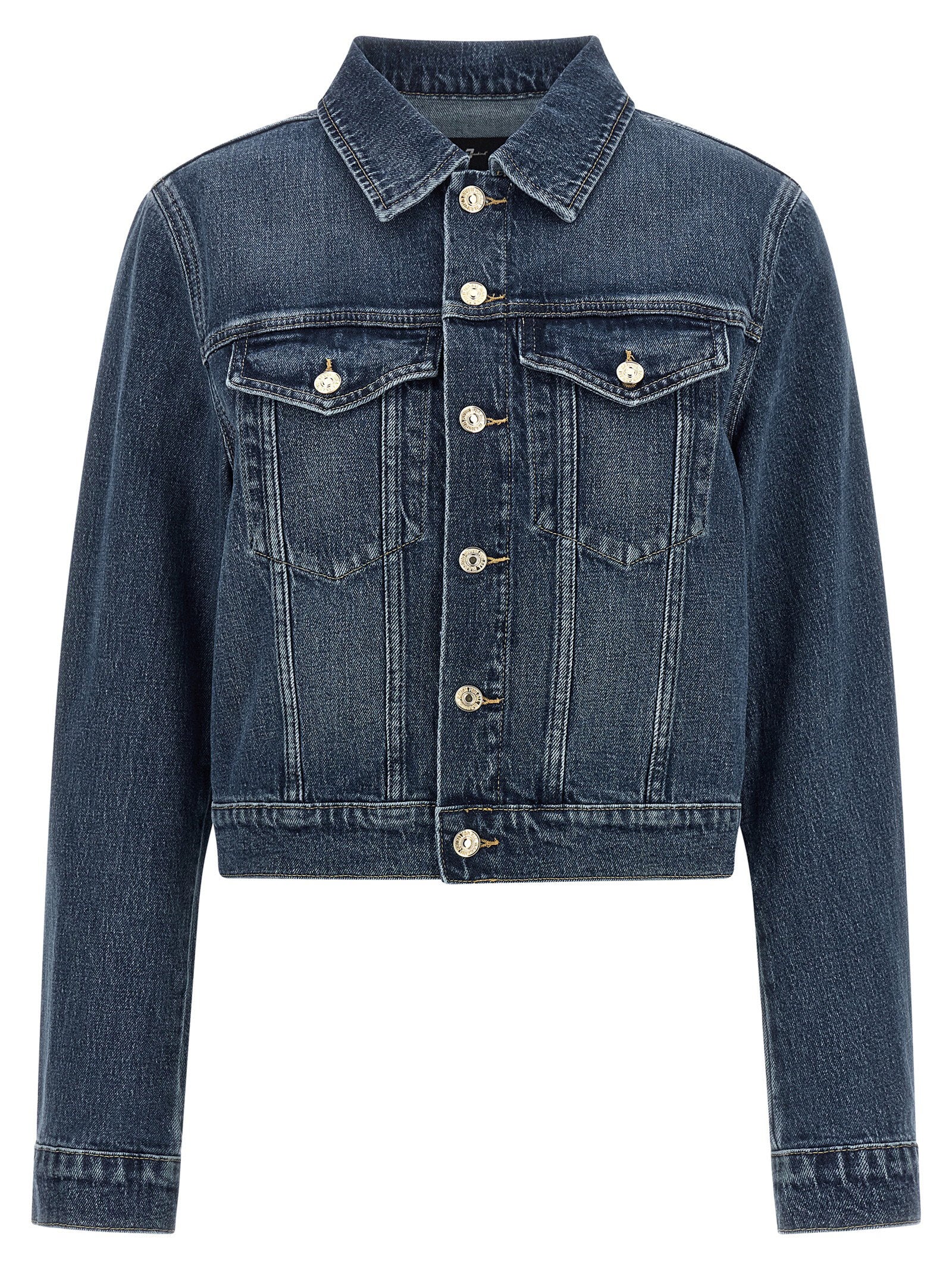 7 For All Mankind Women's Darted Shrunken Jacket