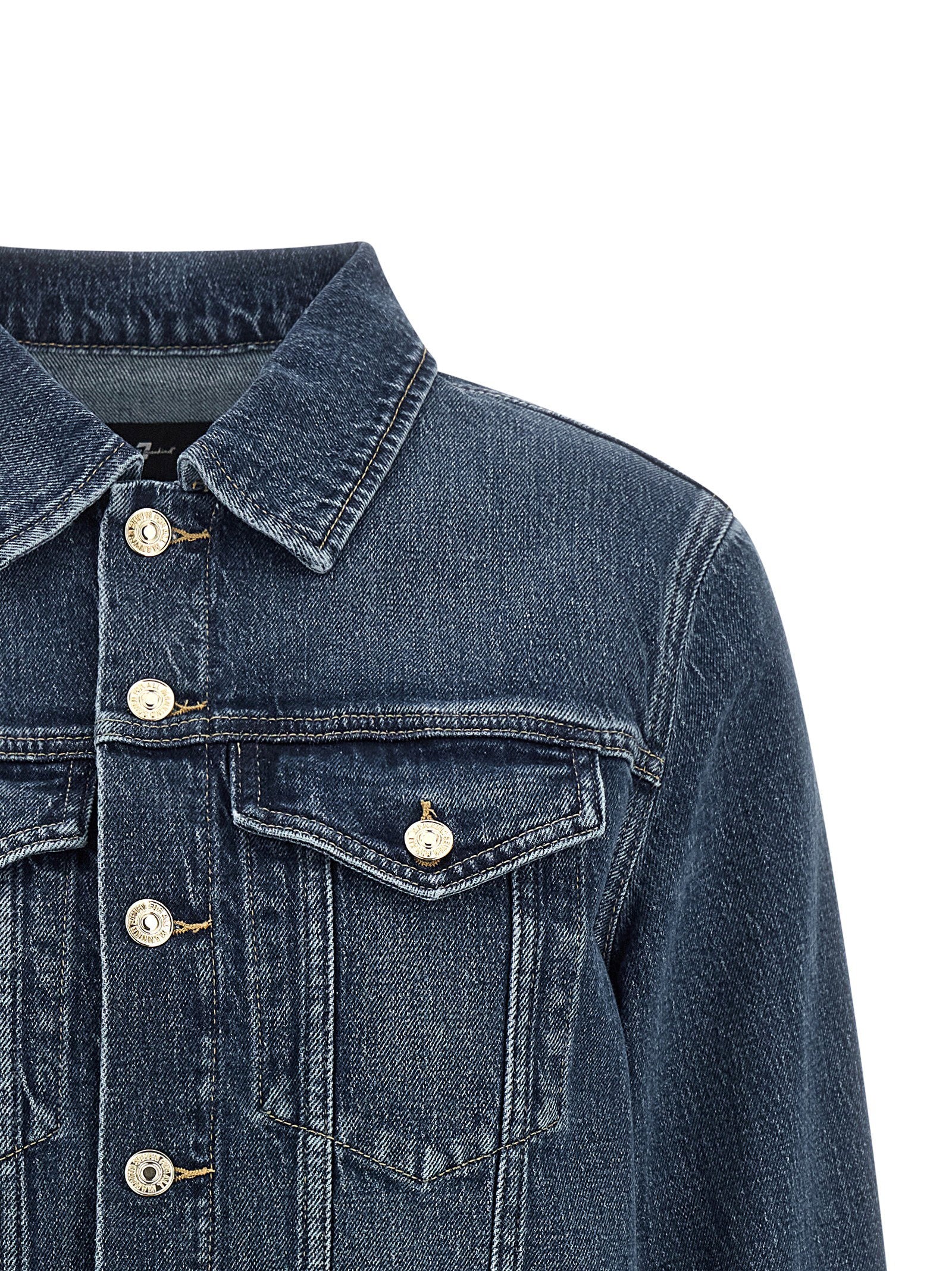 7 For All Mankind Women's Darted Shrunken Jacket