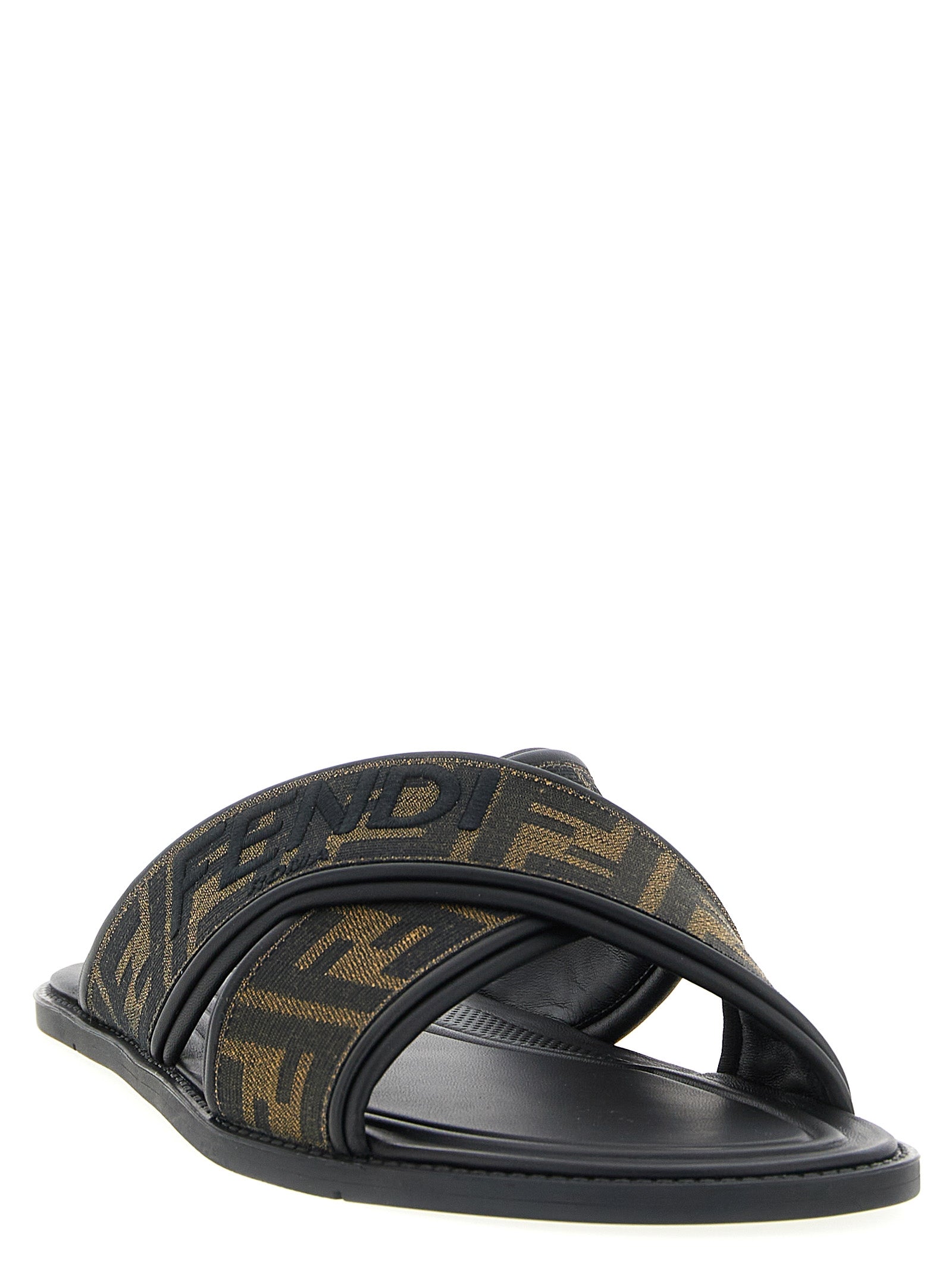 Fendi Men's Logo Slides