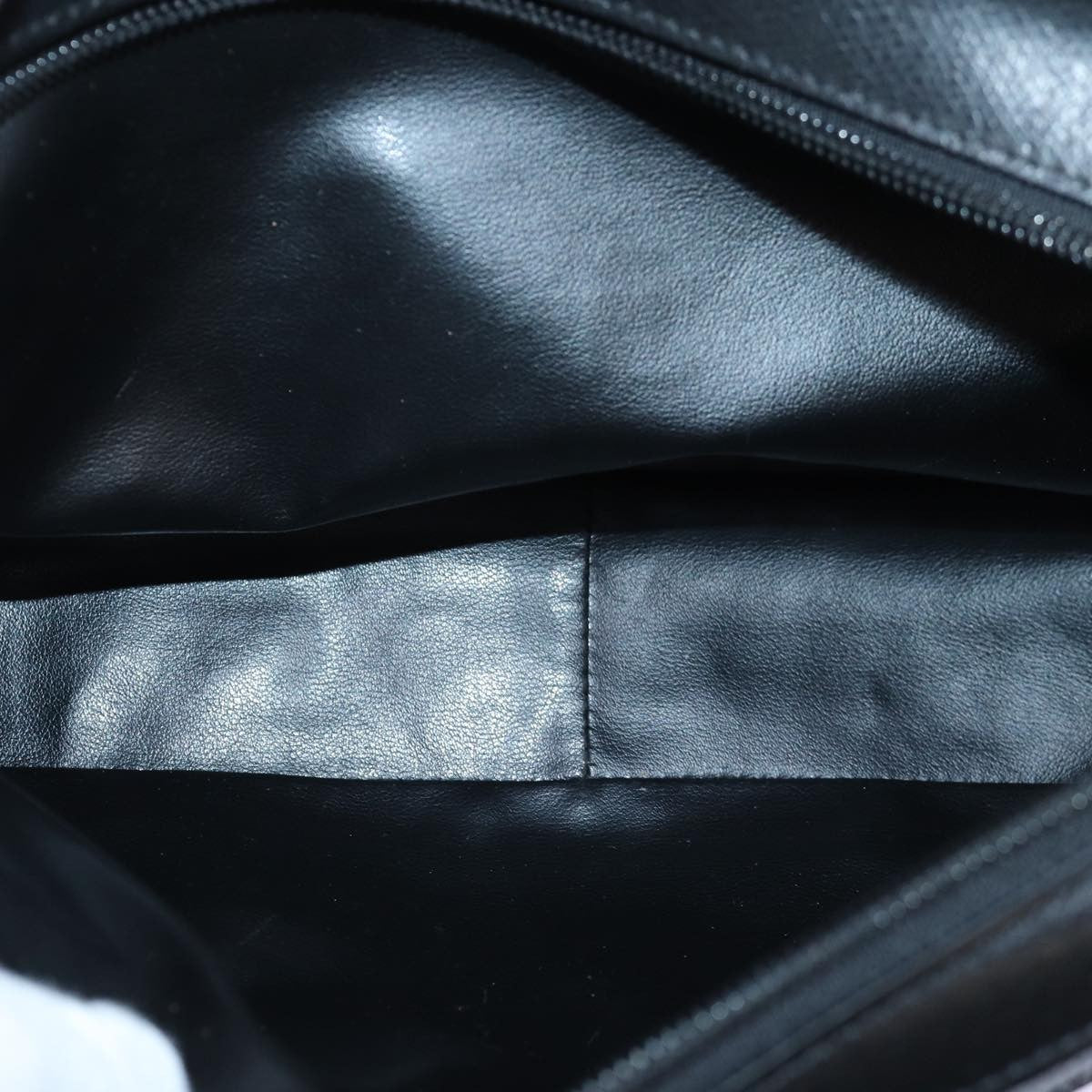 Versace Vintage Clutch Leather Black Leather Clutche & Pouche Bag (Pre-Owned)