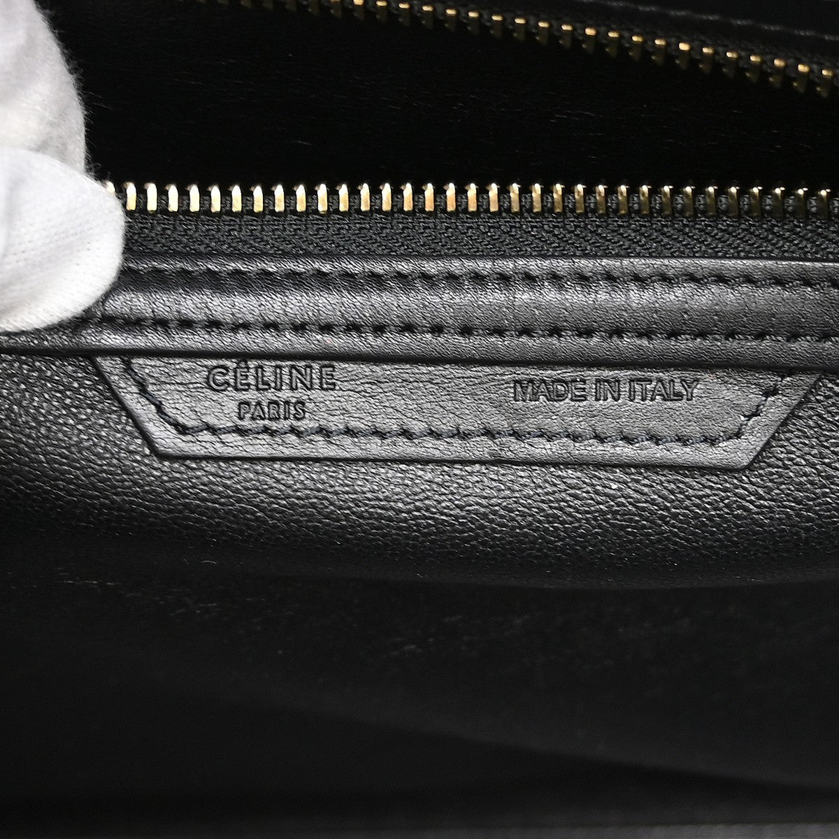 Celine Tricolor Luggage Leather Blue Leather Handbag (Pre-Owned)